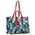 Borsa tote On the Go GM in denim Monogram Louis Vuitton Rosso Blu - vista 2
