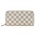 Zippy Cartera larga Damier Azur Louis Vuitton Blanco