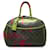 Bolsa Deauville Monogram Louis Vuitton Marrom Monograma Couro Couro envernizado  ref.2049188