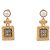NEUN CHANEL PARFUMFLASCHE NUMMER 5 GOLD Ohrringe Golden