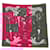 Hermès FOULARD HERMES A PROPOS DE BOTTES XAVIER DE PORET CARRE 90 SOIE ROSE SCARF  ref.2049783
