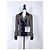 Chanel Beige Hahnentritt Tweedjacke mit CC-Buttons - Ansicht 2