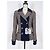Chanel Beige Hahnentritt Tweedjacke mit CC-Buttons - Ansicht 3