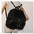 Schwarzer Nylon-Rucksack mit Vintage-Lederbesatz von Gucci - Ansicht 3
