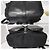 Schwarzer Nylon-Rucksack mit Vintage-Lederbesatz von Gucci - Ansicht 7