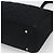 Borsa a spalla CHANEL Choco Bar in tela nera CC Auth BA034 Nero - vista 10
