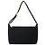 Borsa a spalla CHANEL Choco Bar in tela nera CC Auth BA034 Nero - vista 2