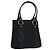 Bulgari Borsa a mano BVLGARI in tela nera e argento autentica bs22572 Nero