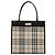 Borsa a mano in tela beige marrone con motivo Nova Check di BURBERRY Auth BA050 - vista 2