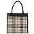 Borsa a mano in tela beige marrone con motivo Nova Check di BURBERRY Auth BA050 - vista 3