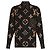 Louis Louise Louis Vuitton Monogramm Seidenbluse Braun