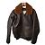 Schott Lederjacke Herren Hellbraun Dunkelbraun