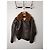 Schott Lederjacke Herren Hellbraun Dunkelbraun - Ansicht 2