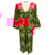 Autre Marque Figue Crimson Minette Cross-Stitch Embroidered Midi Dress Cotton  ref.2051166