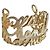 Chanel Madmoiselle Armband Gold Metall Größe M Golden