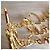 Chanel Madmoiselle Armband Gold Metall Größe M Golden - Ansicht 12