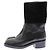 Botines CHANEL T.EU 37.5 Cuero Negro - vista 3