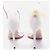 Sandali Jimmy Choo Aveline 100 in pelle Eggshell Bianco sporco - vista 5