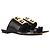 Givenchy Slip-On Sandalen aus Leder Schwarz