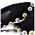 Décolleté Saint Laurent in scamosciato con cristalli neri Nero - vista 4