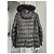 Parka Apostrophe de cuero y plumón marrón chocolate Marrón oscuro - vista 6