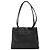 Borsa a spalla CHANEL in pelle nera CC Auth bs22384 Nero - vista 3