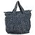 CHANEL Arabesque Tote Bag aus Canvas in Marineblau CC Auth yk17405