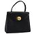 Sac à main GIVENCHY en cuir noir et or Auth yk17377 Doré