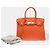 Hermès Sac HERMES Birkin 30 en Cuir Orange - 102531 - vue 2