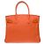 Hermès Sac HERMES Birkin 30 en Cuir Orange - 102531 - vue 4