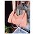 Borsa da viaggio Bottega Veneta in pelle di struzzo rosa - vista 4