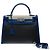 Hermès HERMES Kelly 32 Bag in Blue Canvas - 102529