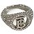 Anello in argento con strass Burberry