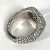 Anello in argento con strass Burberry - vista 4
