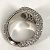 Anello in argento con strass Burberry - vista 5