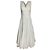 Vestido midi estampado com costas cruzadas Alaïa em algodão branco
