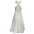 Vestido midi estampado com costas cruzadas Alaïa em algodão branco - vista 3