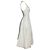 Vestido midi estampado com costas cruzadas Alaïa em algodão branco - vista 5