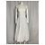 Vestido midi estampado com costas cruzadas Alaïa em algodão branco - vista 8