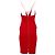 Autre Marque Vestido Bodycon con cuello halter Alex Perry en triacetato rojo Roja - vista 3