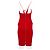 Autre Marque Vestido Bodycon con cuello halter Alex Perry en triacetato rojo Roja - vista 8