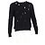 Abgetragenes V-Ausschnitt-Pullover aus schwarzer Wolle von Bottega Veneta - Ansicht 4