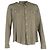 Camicia a maniche lunghe con bottoni Balmain in cotone oliva Verde Verde oliva