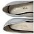 Timeless Bailarinas de cuero plateado con logo CC entrelazado de Chanel Plata - vista 7