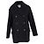 Abrigo de lana negro de doble botonadura Max Mara Sportmax