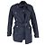 Casaco peacoat duplo abotoado com cinto Burberry em nylon azul marinho