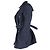 Casaco peacoat duplo abotoado com cinto Burberry em nylon azul marinho - vista 2
