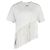 Off White Camiseta de algodón blanco de red asimétrica Off-white Crudo