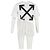 Off White Camiseta de algodón blanco de red asimétrica Off-white Crudo - vista 6