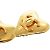 Orecchini in metallo dorato a forma di cuore Chanel Coco Mark D'oro - vista 10